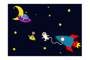 astronaut-encounters-aliens-in-space-300px